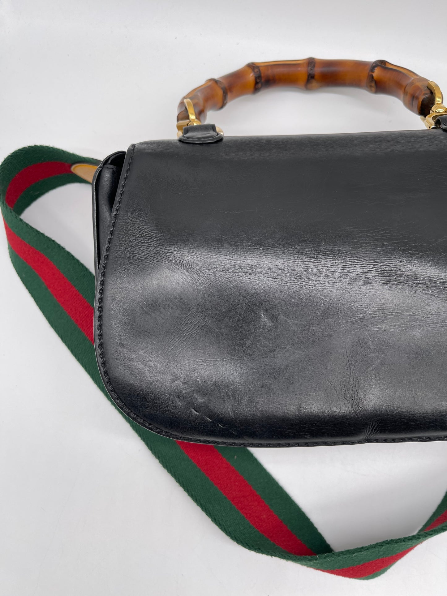 Gucci bamboo top handle bag