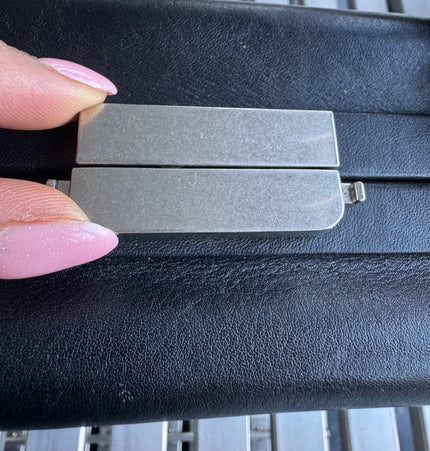 Prada top handle kiss lock handbag