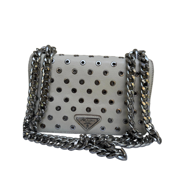 Prada rivet crossbody bag
