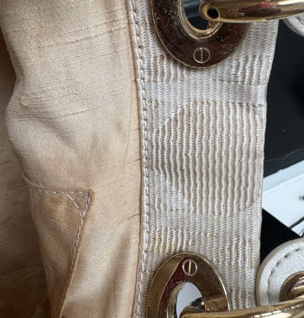 Dior lady Dior double handle handbag