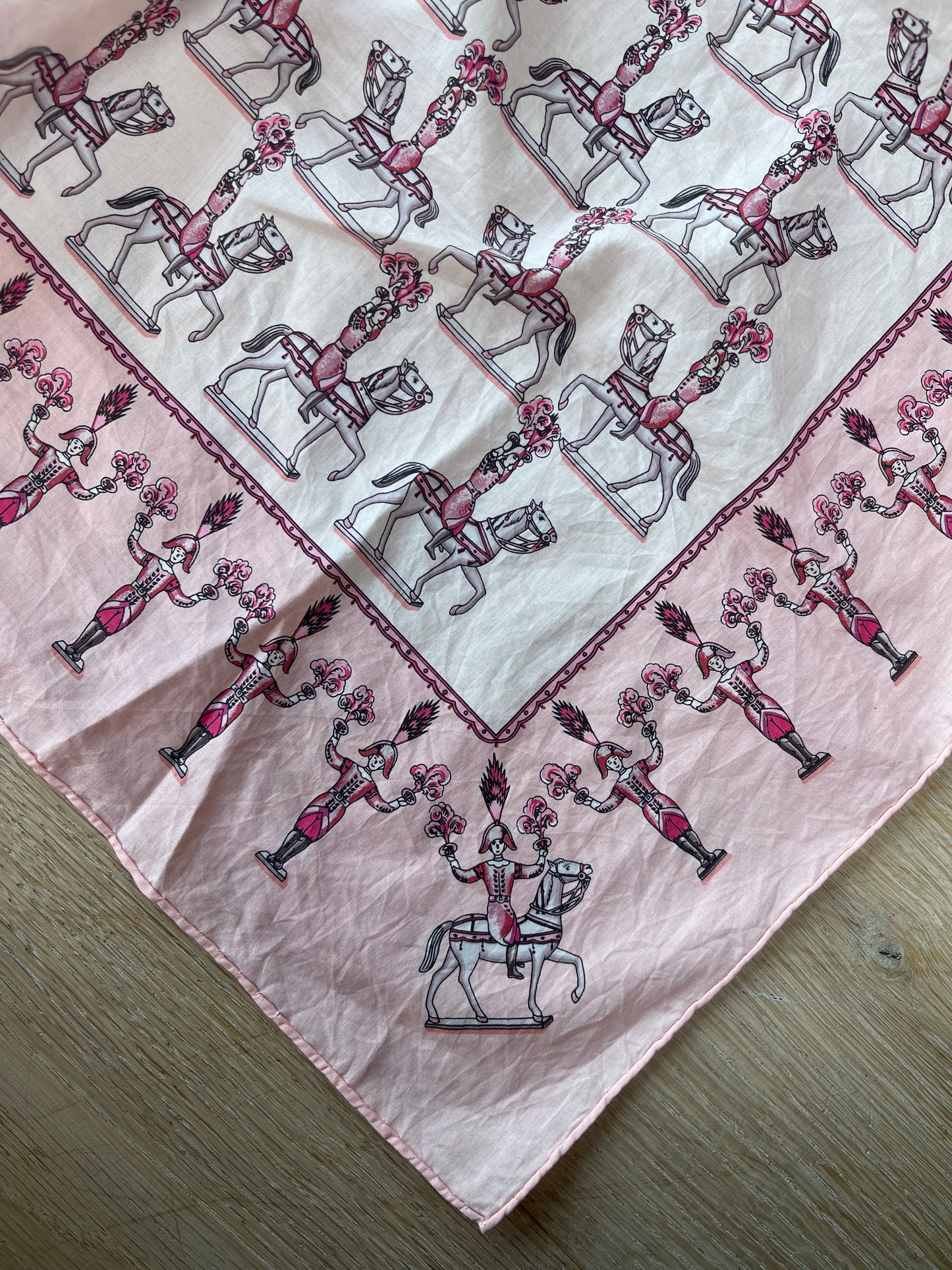 Hermes Les Artificiers cotton scarf 55