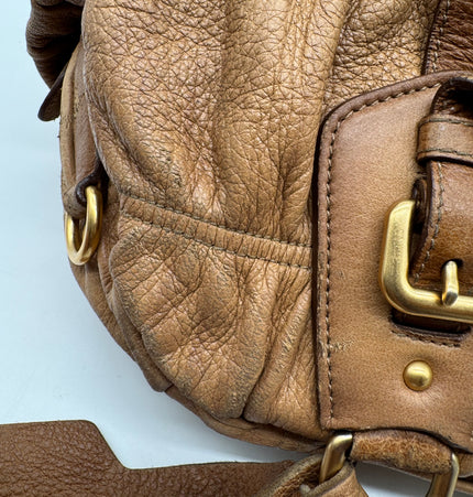 Dior deer skin leather bag