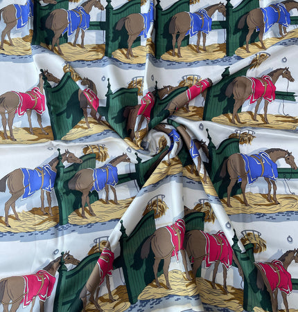 Hermes silk Ecuries scarf