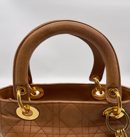 DIOR  lady dior vintage leather bag