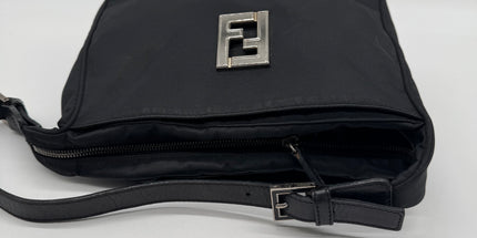 Fendi cloth logo shoulder bag