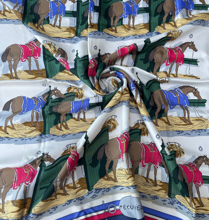 Hermes silk Ecuries scarf