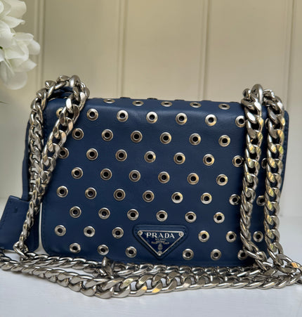 Prada studded crossbody bag