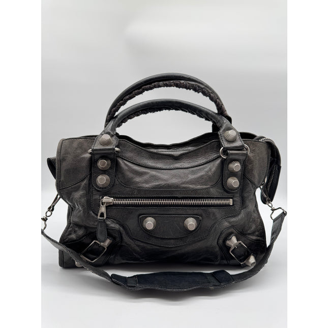 Balenciaga city mettalic shoulder bag