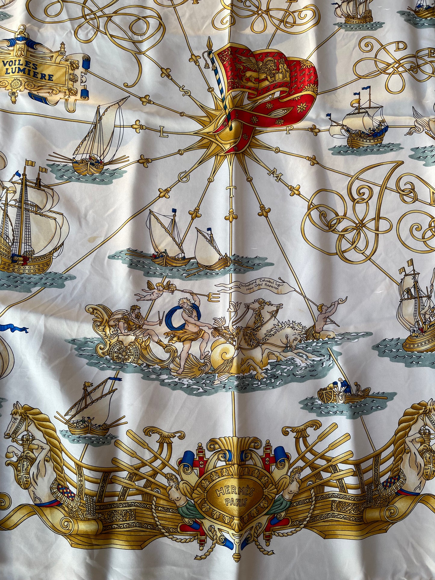 Hermes silk scarf Voiles de Lumiere