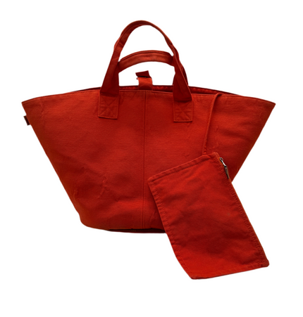 Hermes cloth handbag