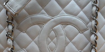 Chanel grand shopping tote caviar leather shoulder bag
