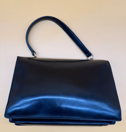 Sac à main vintage en cuir HERMÈS