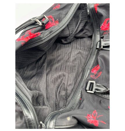 Prada light weight Floral travel bag