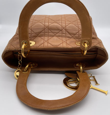 DIOR  lady dior vintage leather bag