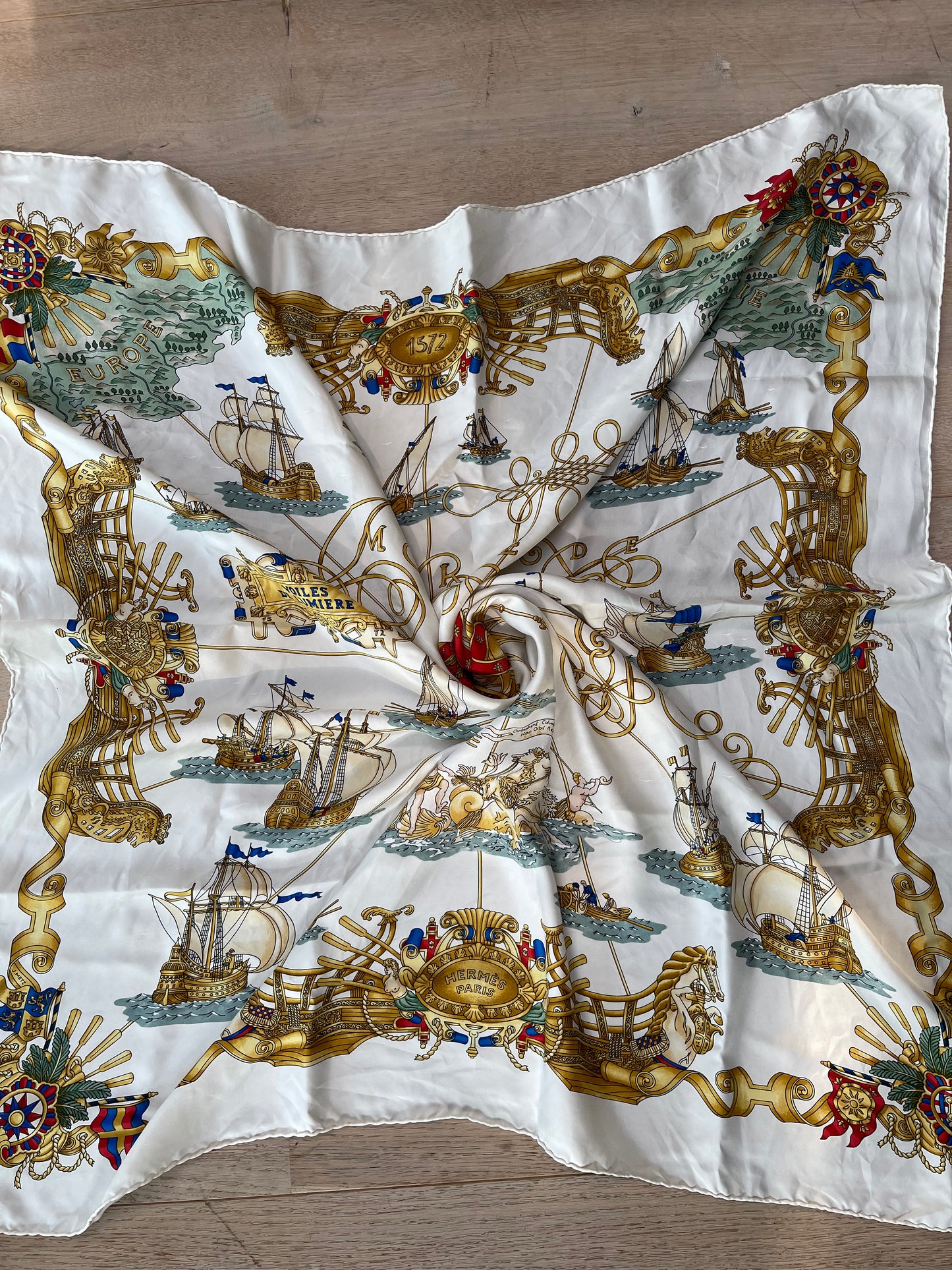 Hermes silk scarf Voiles de Lumiere