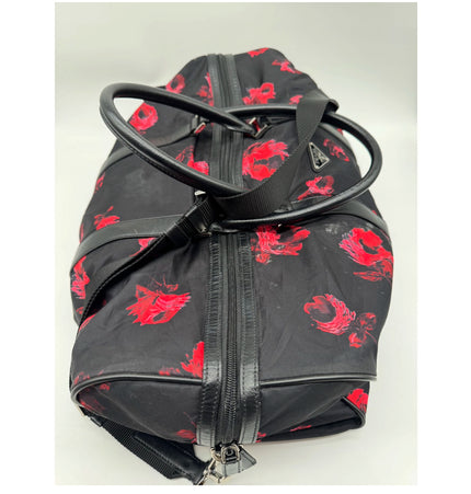 Prada light weight Floral travel bag