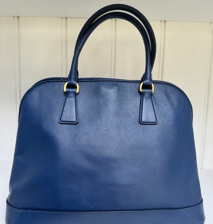 Prada saffiano top zipper handbag