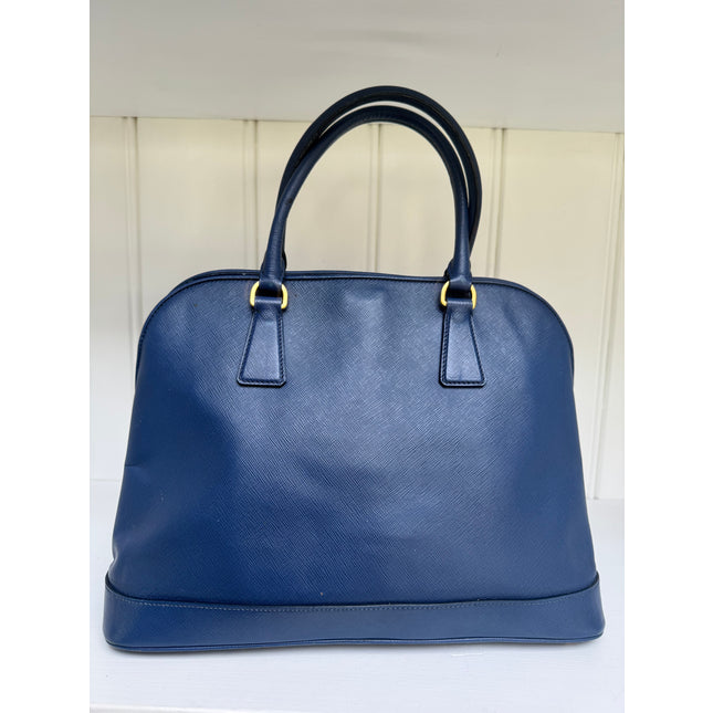 Prada saffiano top zipper handbag