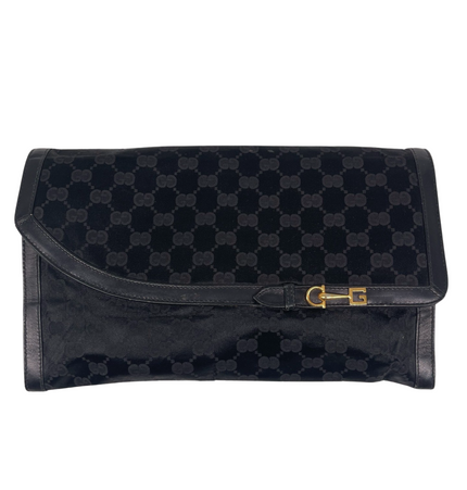 Gucci satin vintage clutch bag