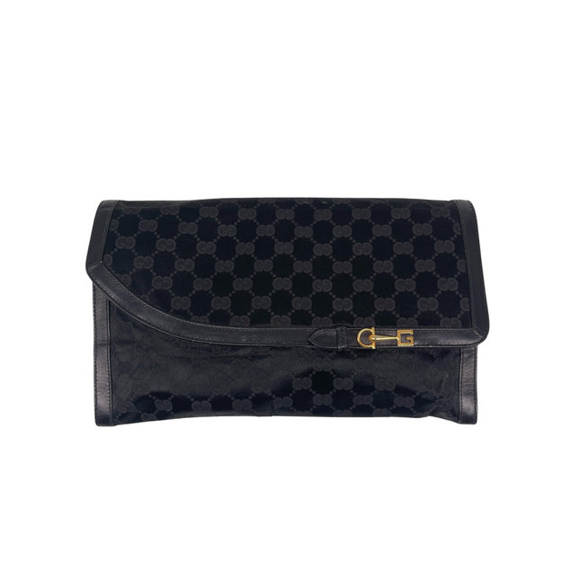 Gucci satin vintage clutch bag