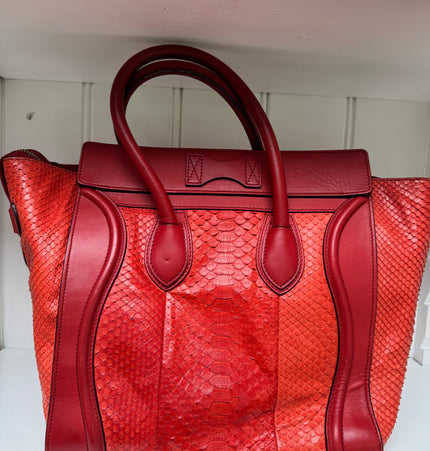 Céline phyton leather Luggage Tote 