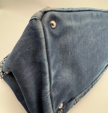 Prada denim studded Canada handbag