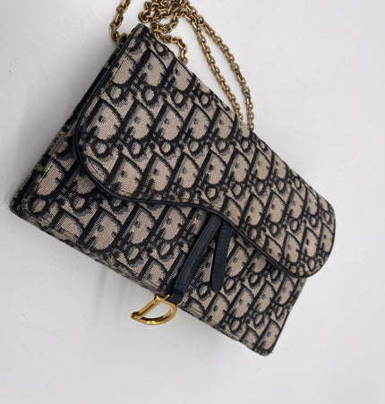 Dior Saddle rectangular denim crossbody bag