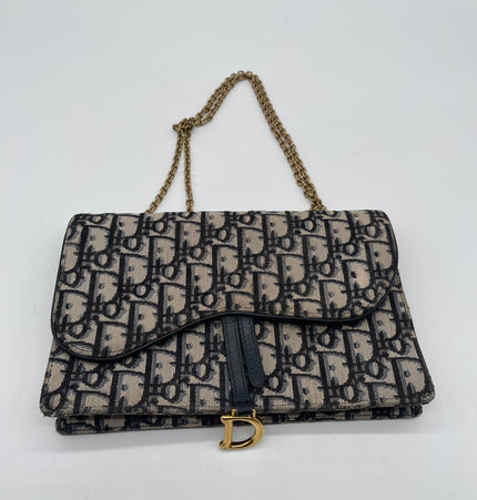 Dior Saddle rectangular denim crossbody bag