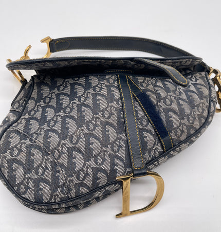Dior Saddle Denim Schultertasche