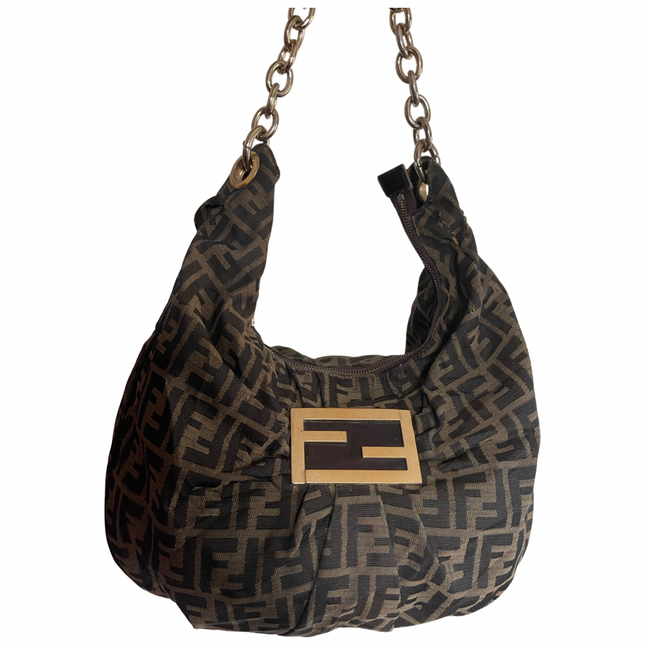 FENDI  large zucca shoulder bag
