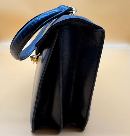 Sac à main vintage en cuir HERMÈS