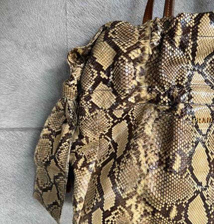 Prada phyton shoulder bag