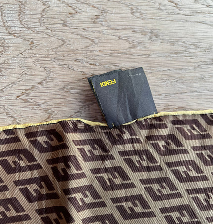 Fendi monogram silk scarf