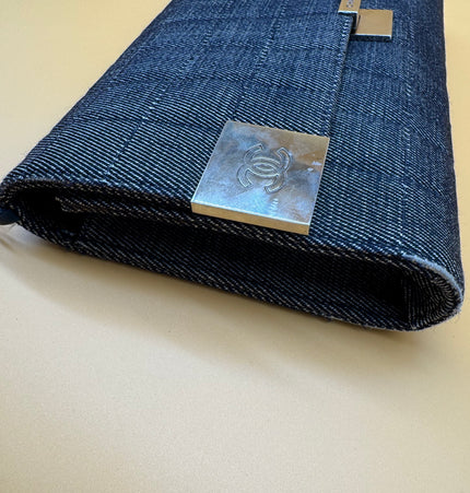 Chanel east west chocolate bar shoulder bag