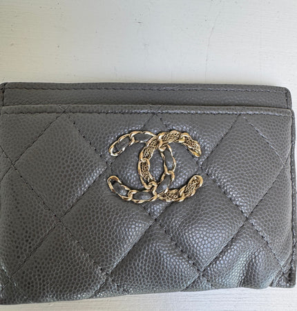 Chanel CC logo card holder