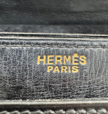 Sac à main vintage en cuir HERMÈS