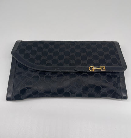 Gucci satin vintage clutch bag