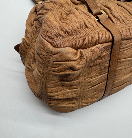 Dior deer skin leather bag