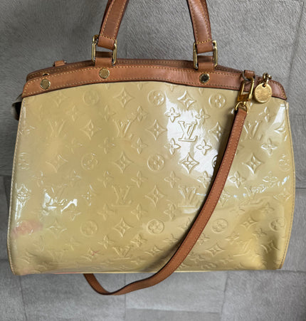 LOUIS VUITTON  brea patent leather handbag