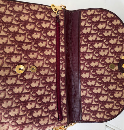 Dior vintage monogram denim clutch bag