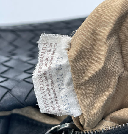 Bottega veneta woven handle leather shoulder bag