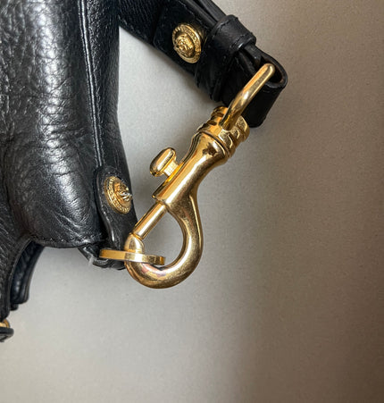GIANNI VERSACE medusa head leather bag