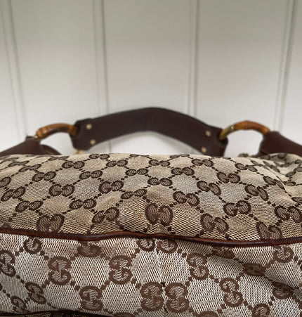 Gucci hobo bamboo ring shoulder bag