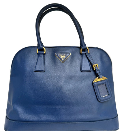 Prada saffiano top zipper handbag