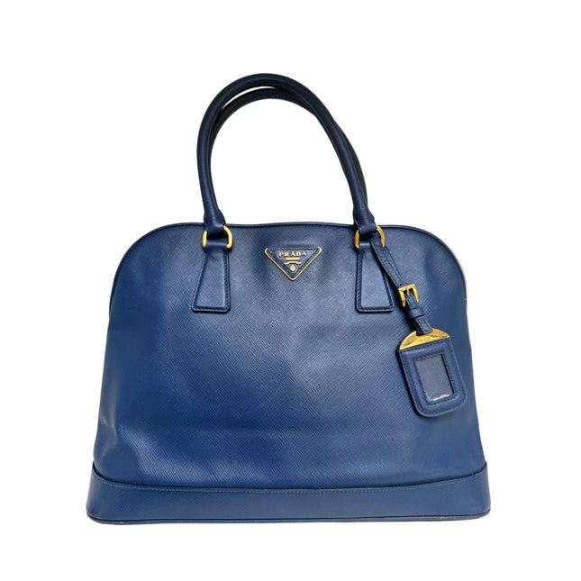 Prada saffiano top zipper handbag