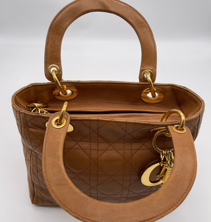 DIOR  lady dior vintage leather bag