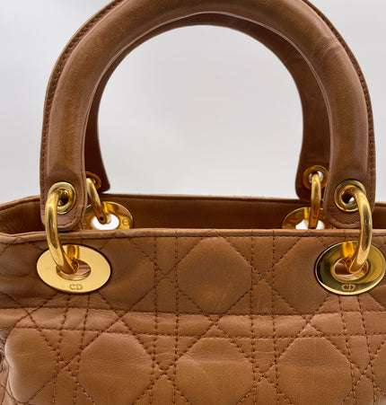DIOR  lady dior vintage leather bag