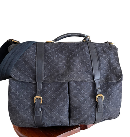 Louis Vuitton large denim laptop bag