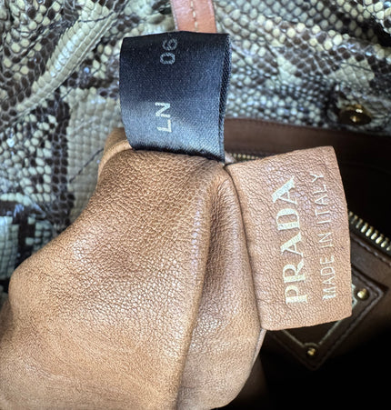 Prada phyton shoulder bag