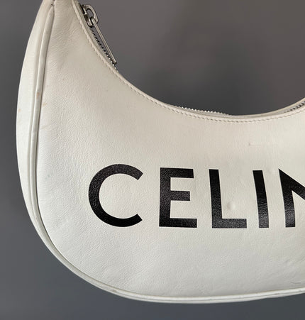 CELINE ava leather shoulder bag